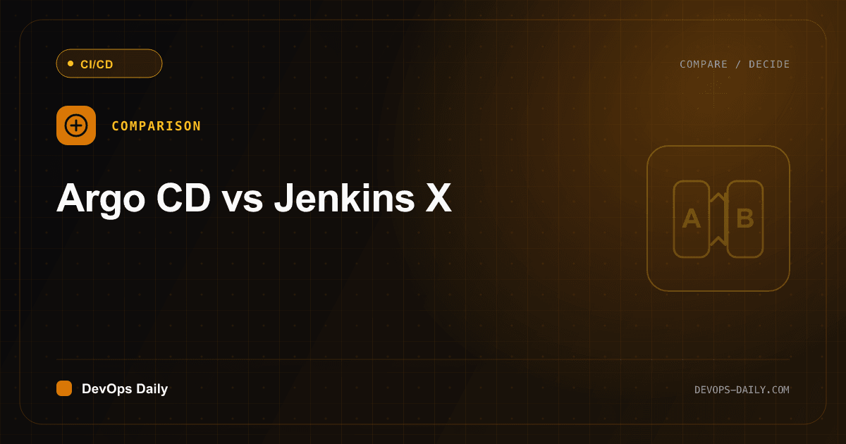 Argo CD vs Jenkins X