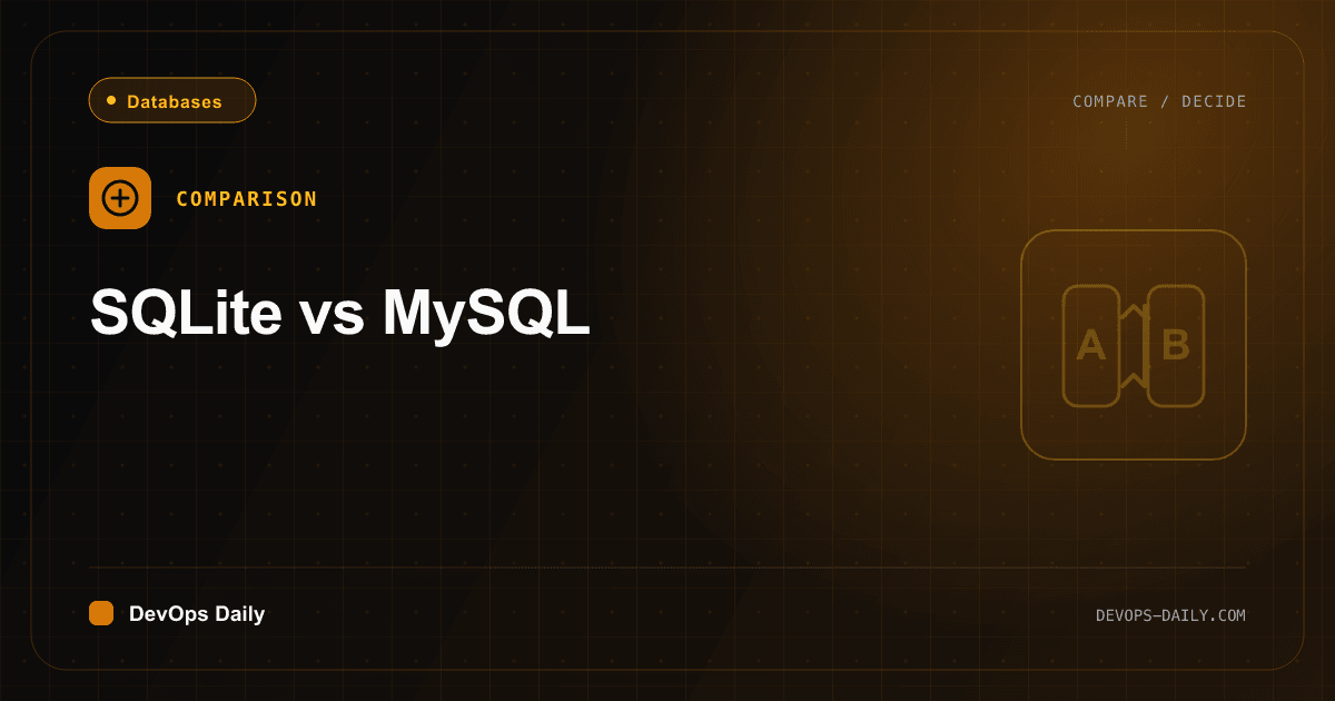 SQLite vs MySQL comparison