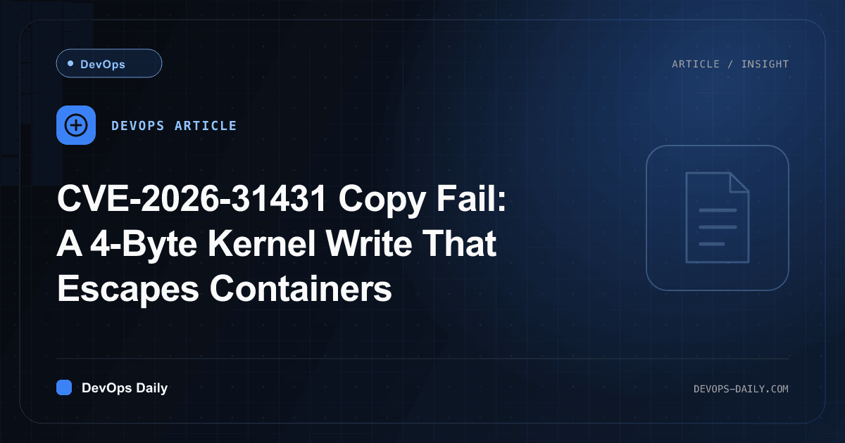 CVE-2026-31431 Copy Fail post