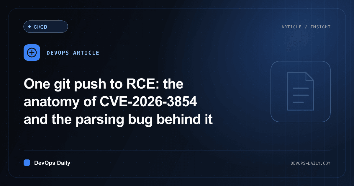 One git push to RCE: the anatomy of CVE-2026-3854 and the parsing bug behind it