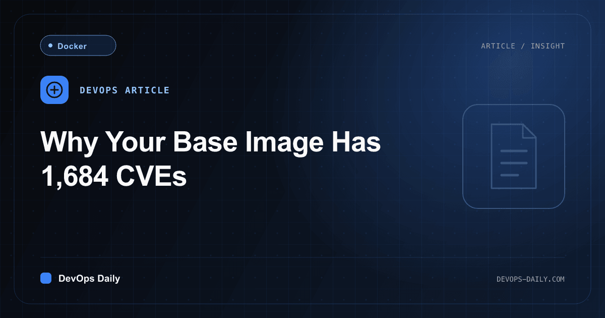 Why Your Base Image Has 1,684 CVEs